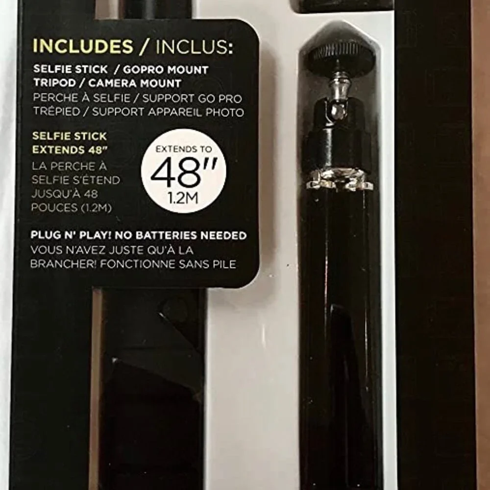 (NEW) 3 Piece Tripod, GoPro Mount & Selfie Stick